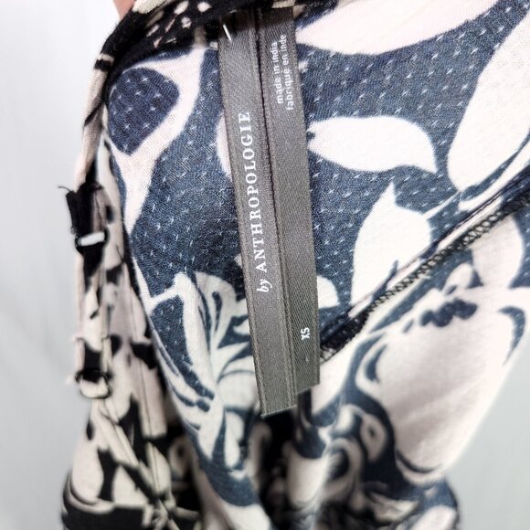 By Anthropologie Sheer Mini Dress Size XS Low Back Strappy Halter Coverup - Picture 12 of 13